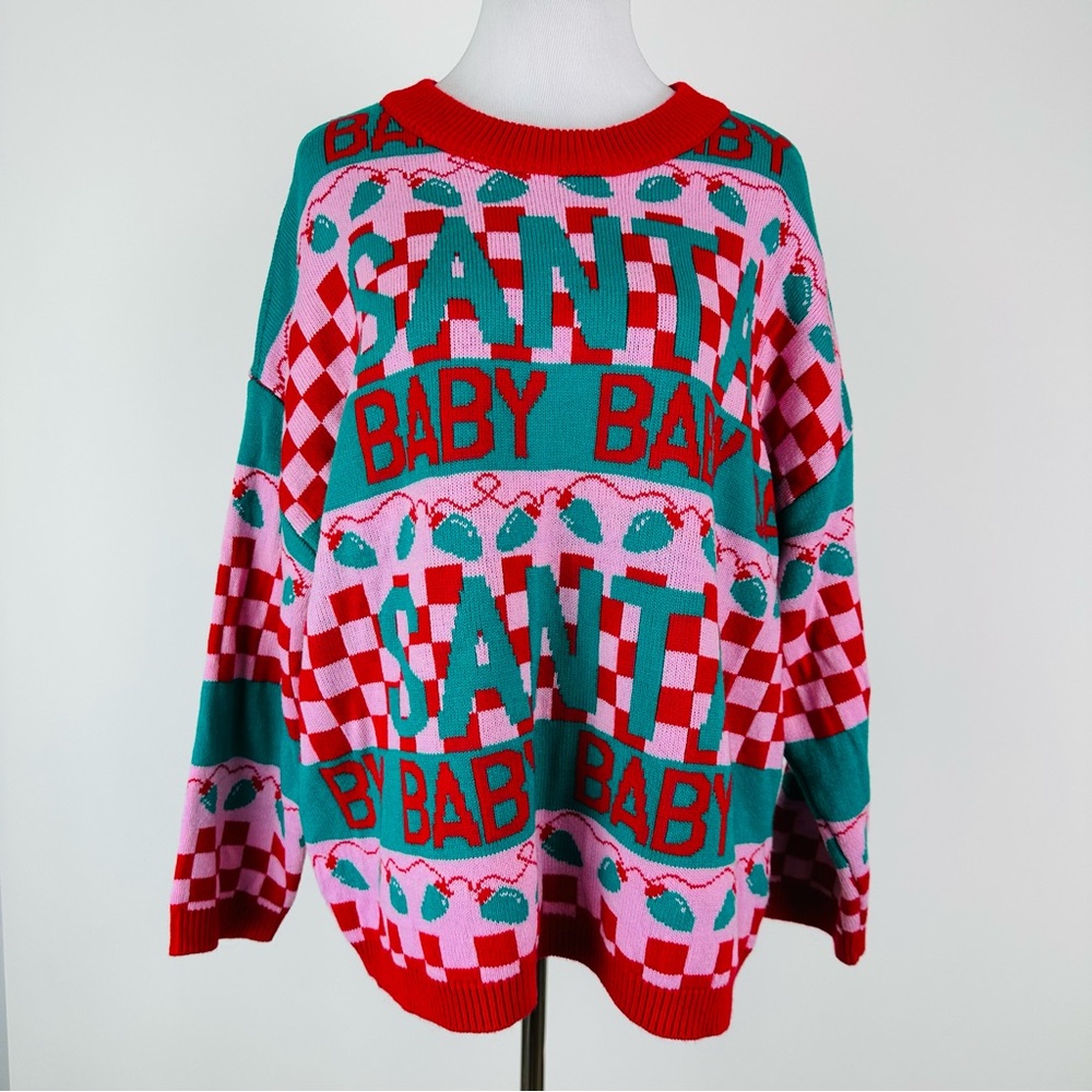 Grayson Threads Santa Baby Christmas Sweater Size XXL